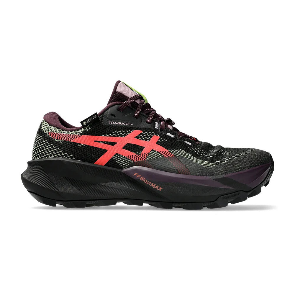 Tenis Asics para Mujer Trabuco 14 GTX Negro-Coral