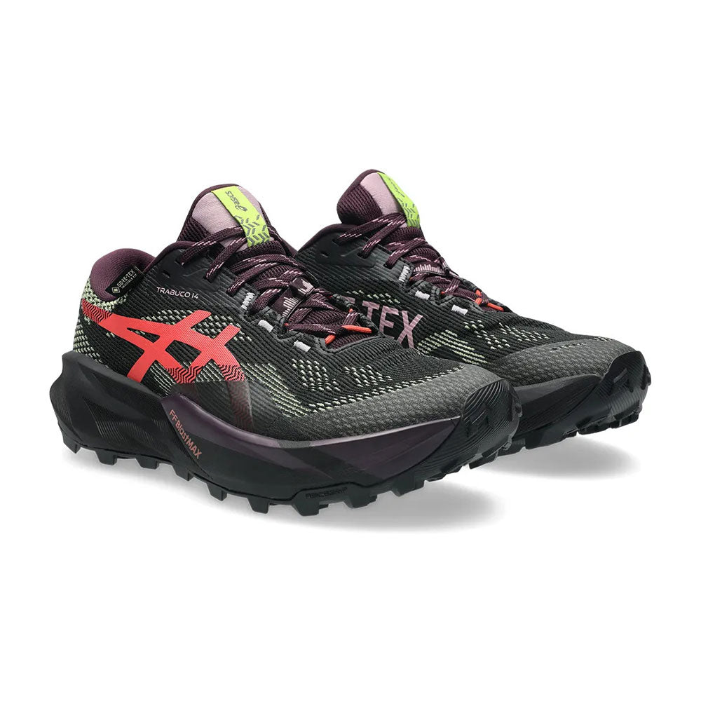 Tenis Asics para Mujer Trabuco 14 GTX Negro-Coral