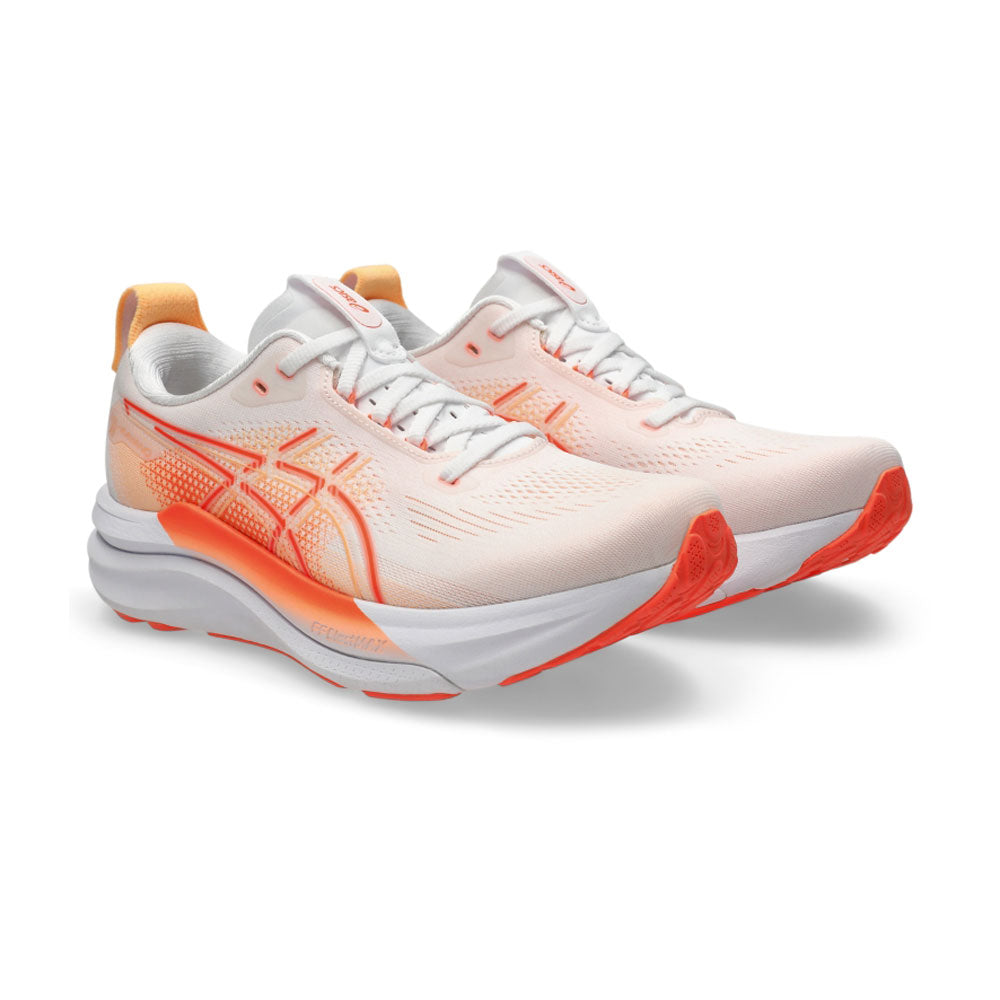Tenis Asics para Mujer Kayano 33 Rise & Shine Blanco-Coral
