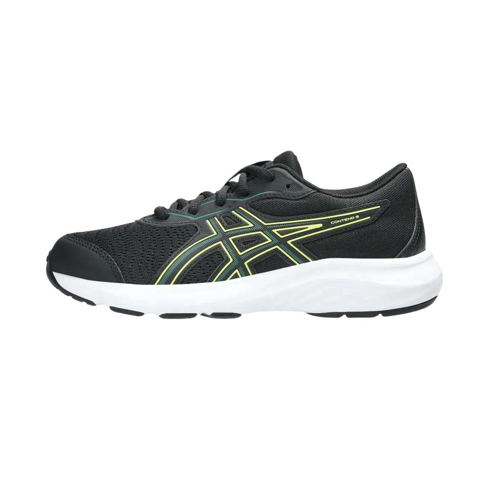 Tenis Asics para Niño Contend 9 GS Negro-Verde