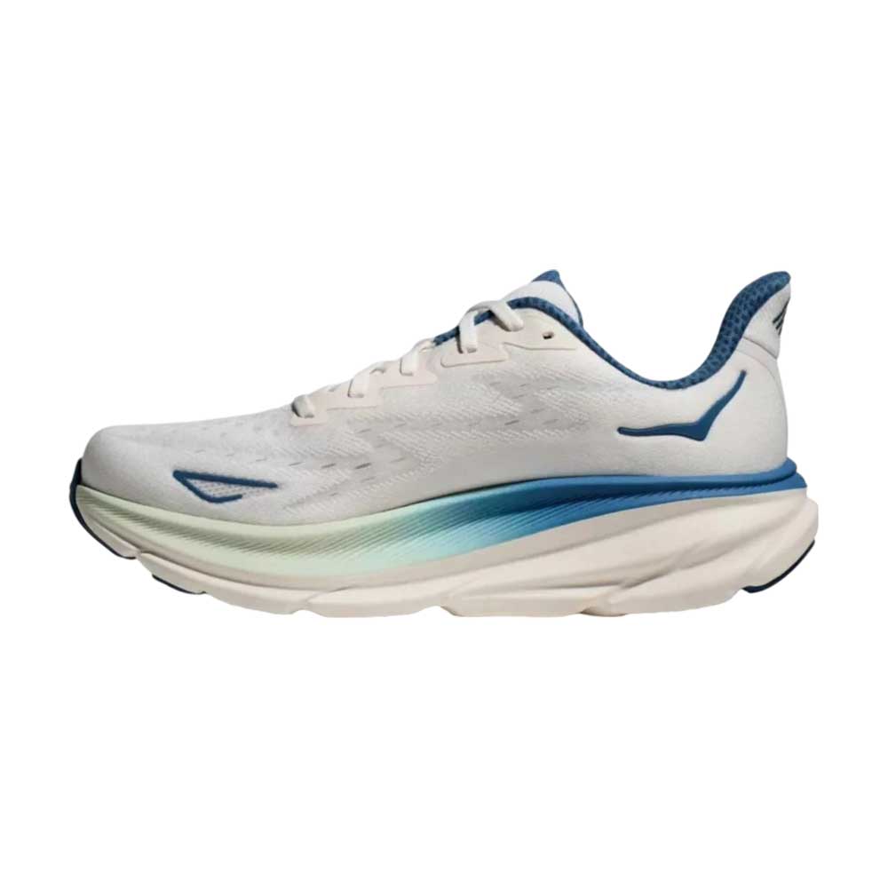 Tenis Hoka para Hombre Clifton 9 Blanco-Dorado