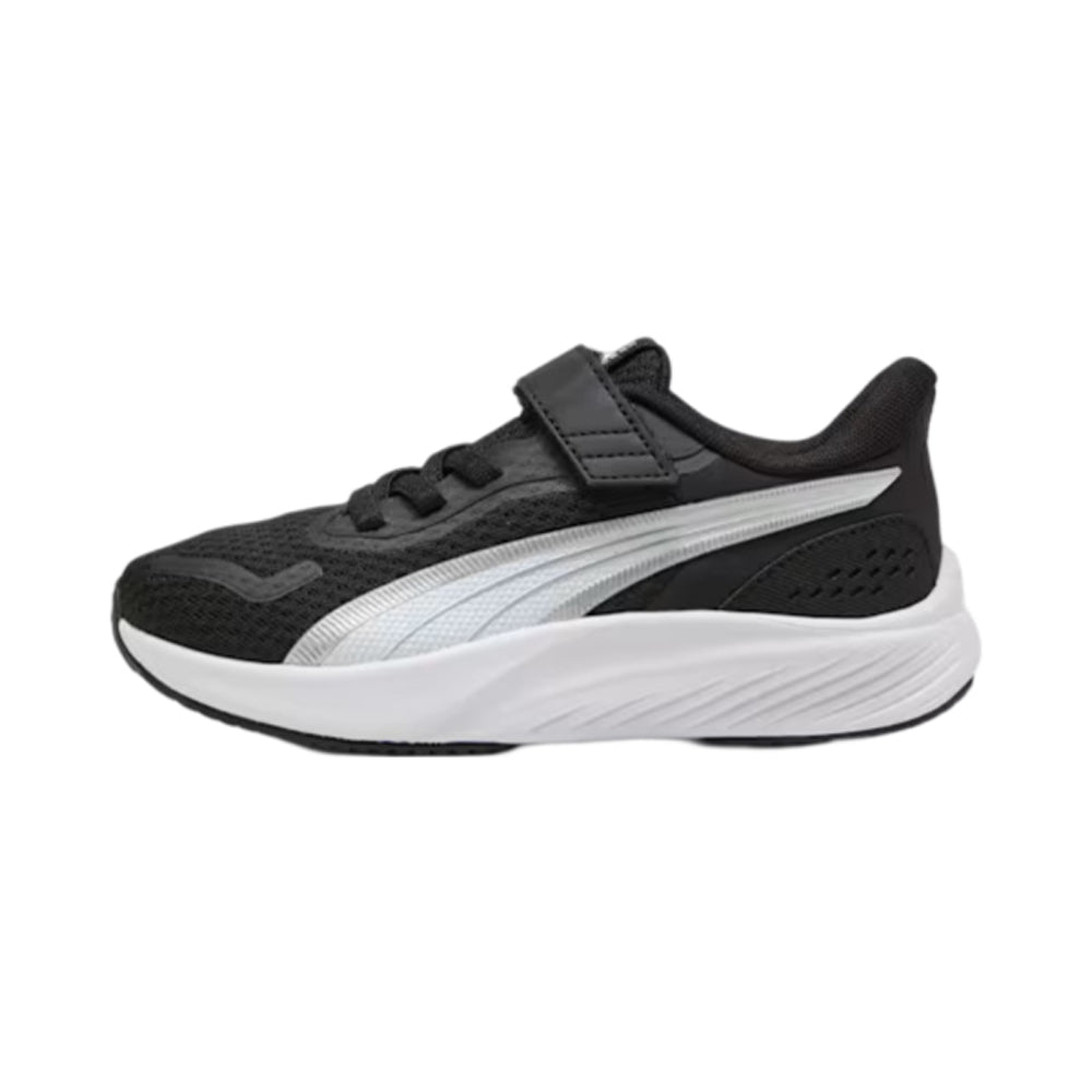 Tenis Puma para Niño Pounce Lite AC PS Negro-Blanco