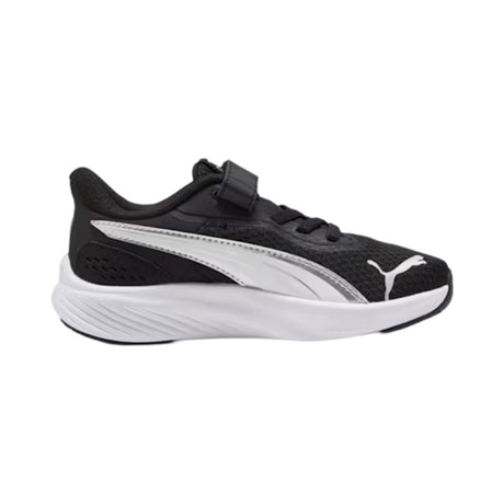 Tenis Puma para Niño Pounce Lite AC PS Negro-Blanco