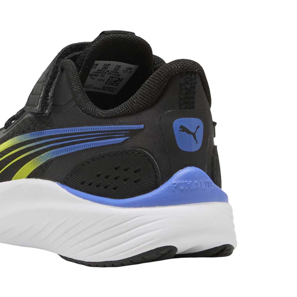 Tenis Puma para Niño Pounce Lite Negro-Verde