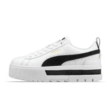 Tenis Puma para Mujer Mayze Leather Blanco-Negro