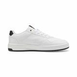 Tenis Puma para Hombre Court Classic Blanco-Negro-Dorado