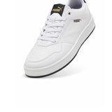 Tenis Puma para Hombre Court Classic Blanco-Negro-Dorado