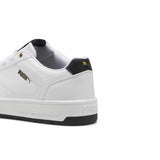 Tenis Puma para Hombre Court Classic Blanco-Negro-Dorado