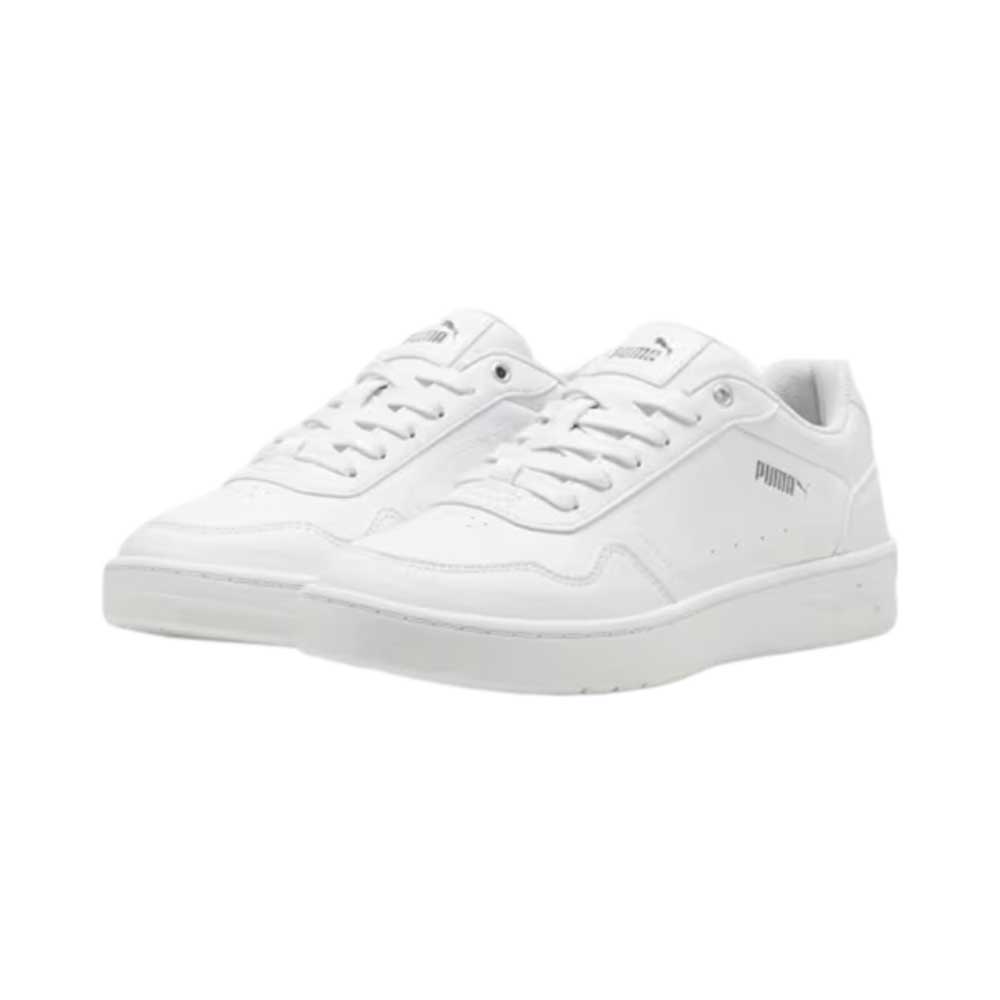 Tenis Puma para Mujer Court Classy Blanco-Plata