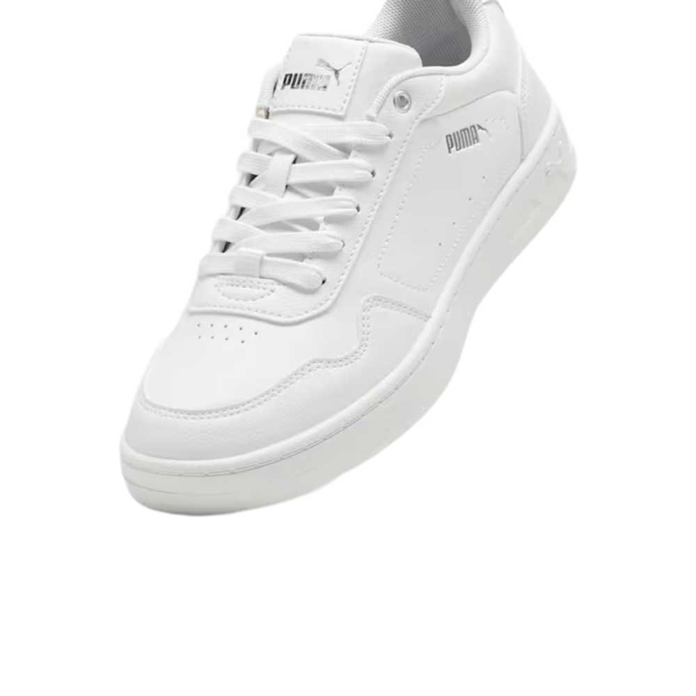 Tenis Puma para Mujer Court Classy Blanco-Plata