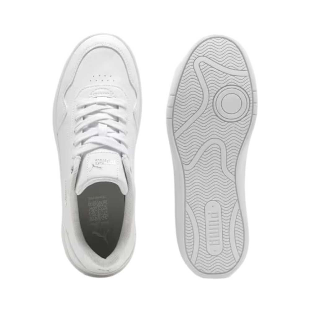 Tenis Puma para Mujer Court Classy Blanco-Plata