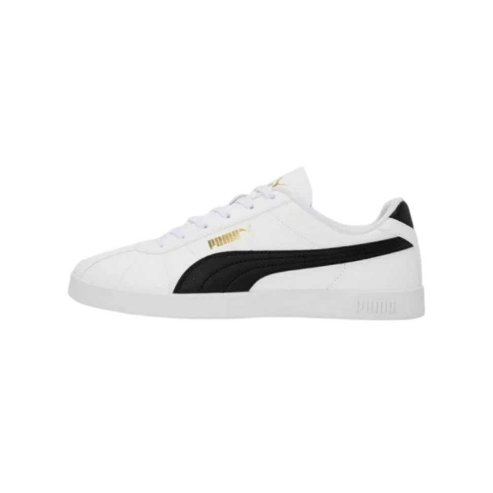 Calzado Puma para Hombre Club II SL Blanco-Negro-Dorado