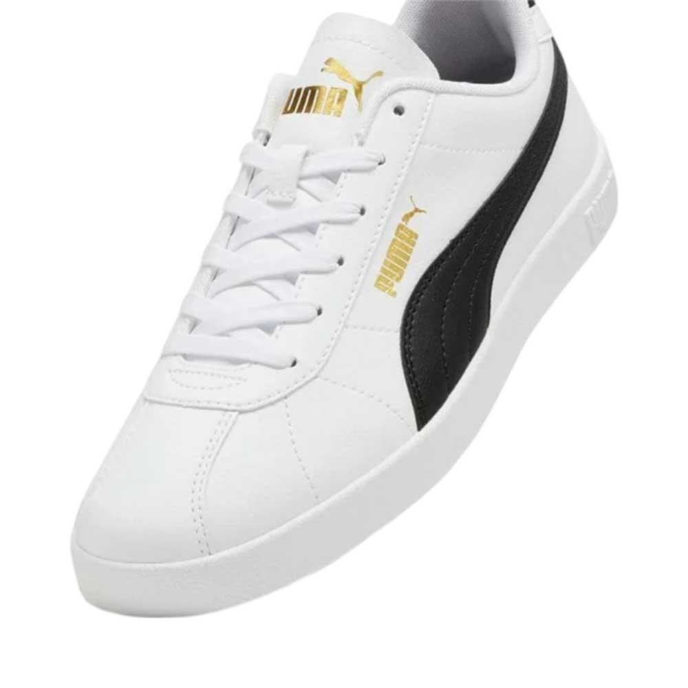 Calzado Puma para Hombre Club II SL Blanco-Negro-Dorado