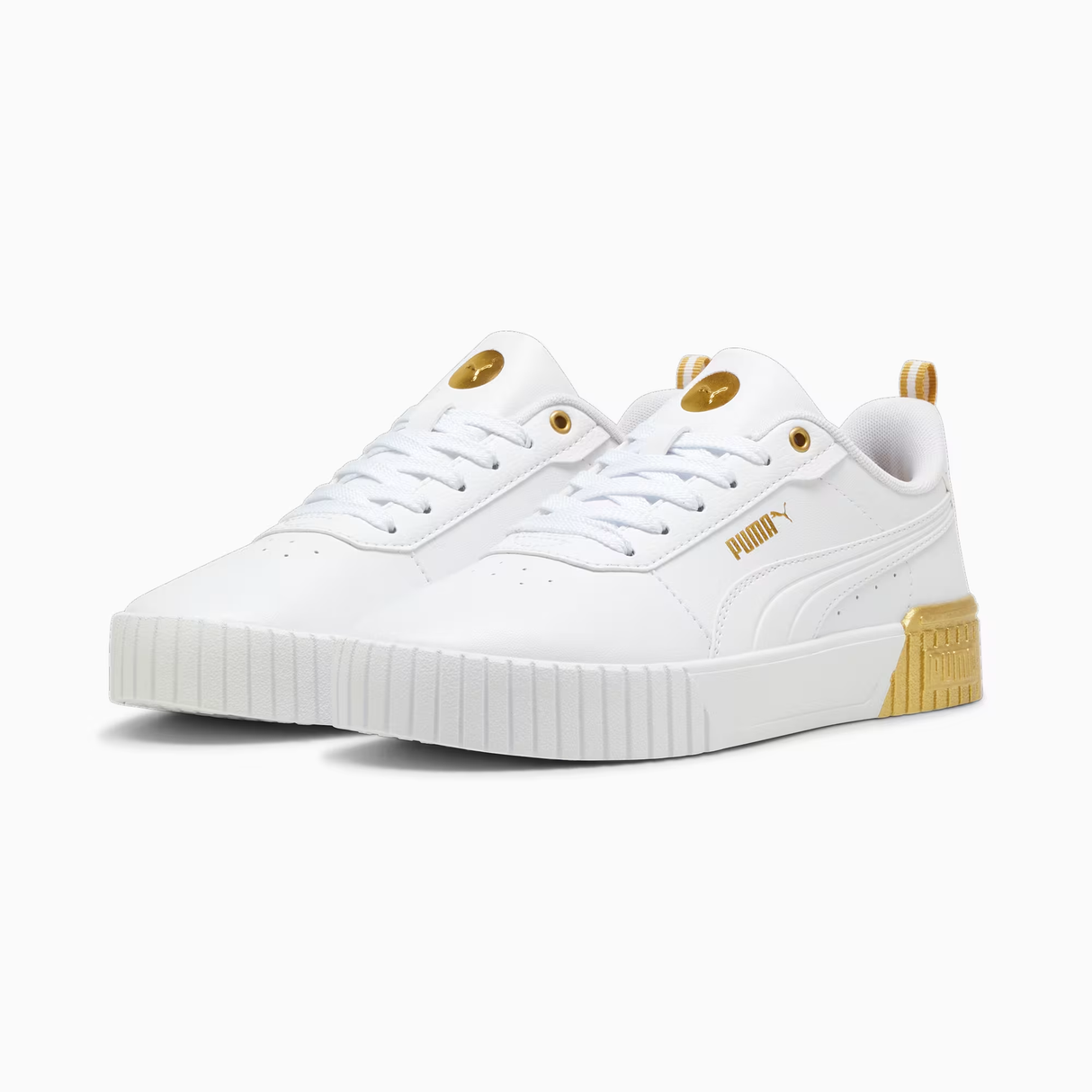 Tenis Puma para Mujer Carina 2.0 Metallic Dream Blanco-Dorado