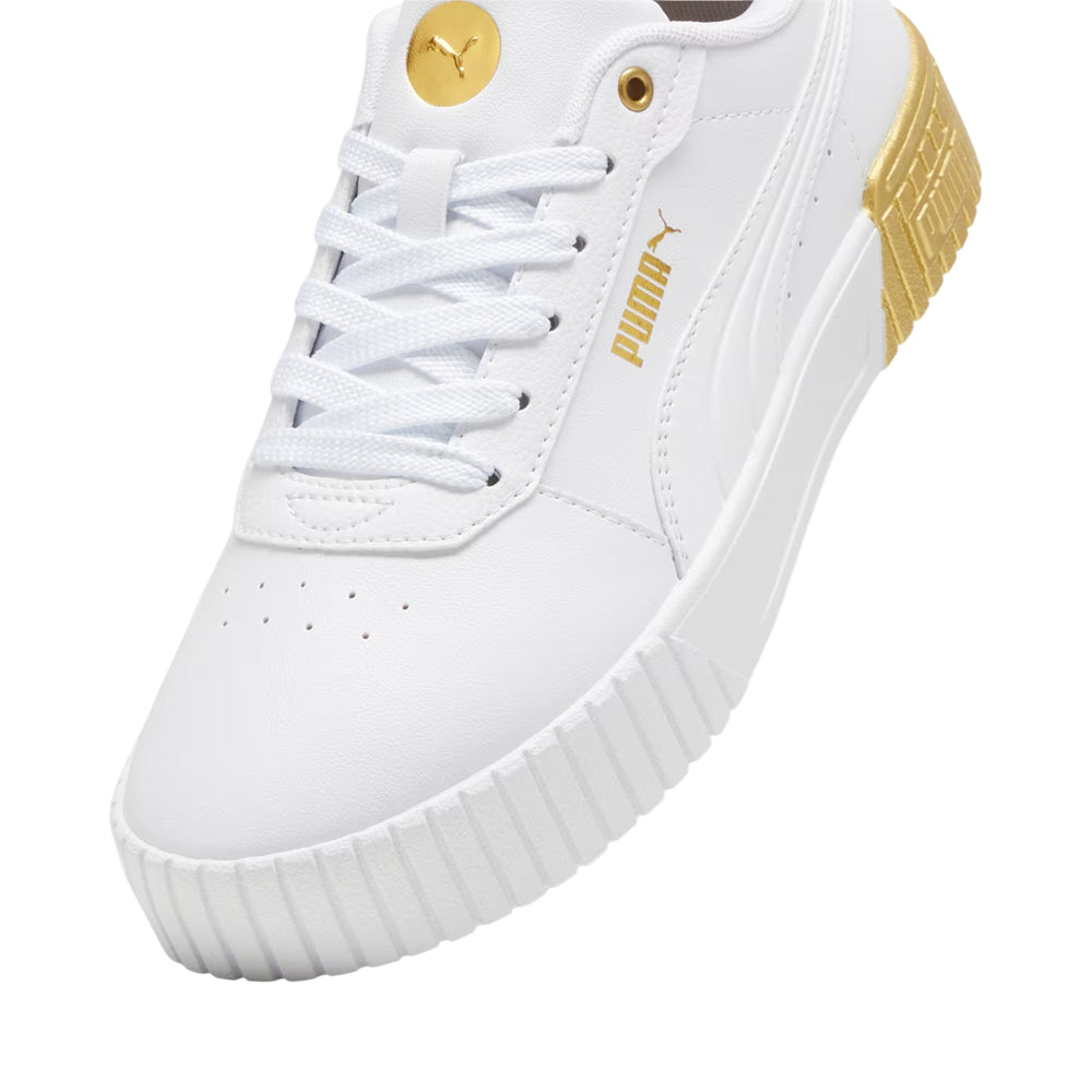 Tenis Puma para Mujer Carina 2.0 Metallic Dream Blanco-Dorado