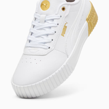 Tenis Puma para Mujer Carina 2.0 Metallic Dream Blanco-Dorado