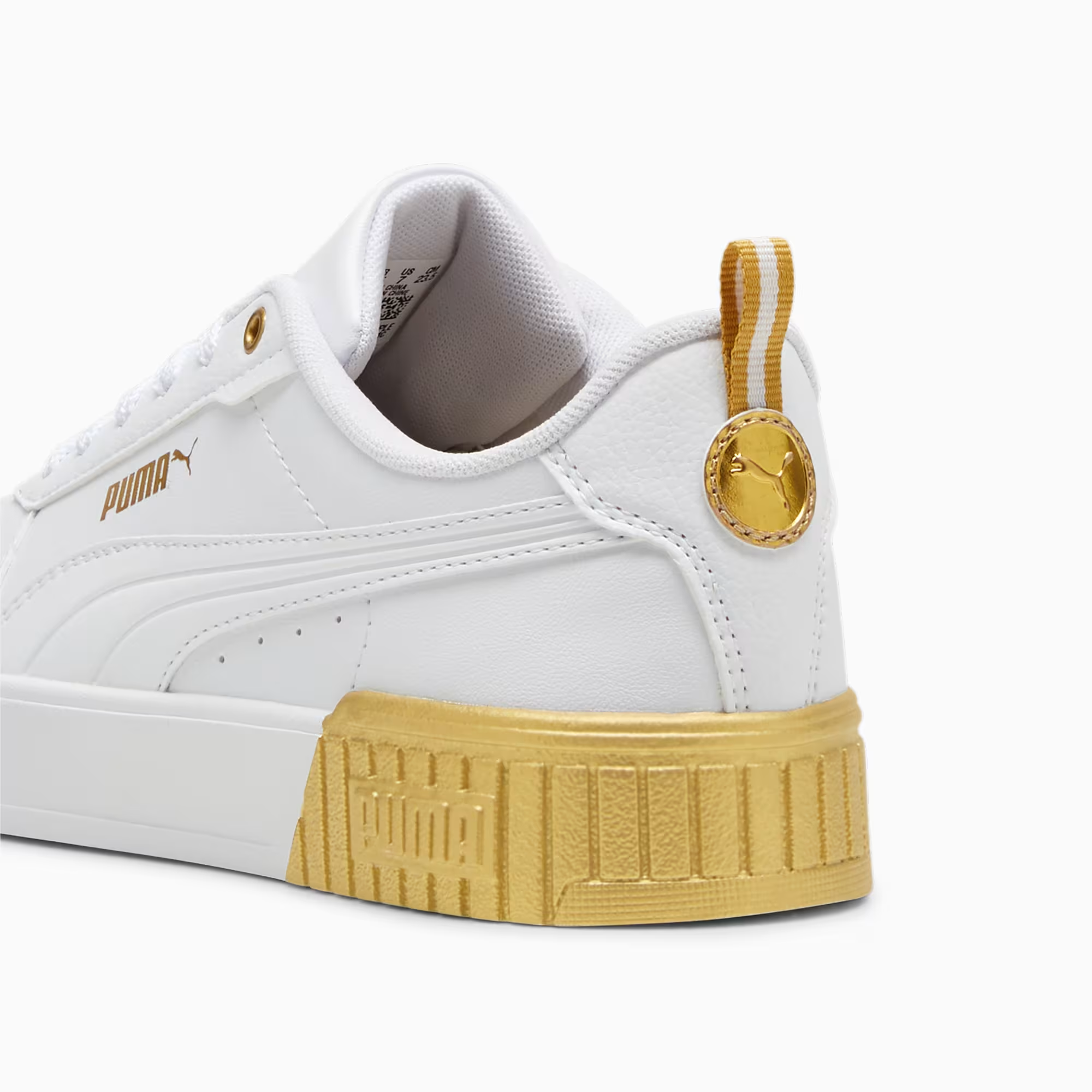 tenis puma mujer dorados