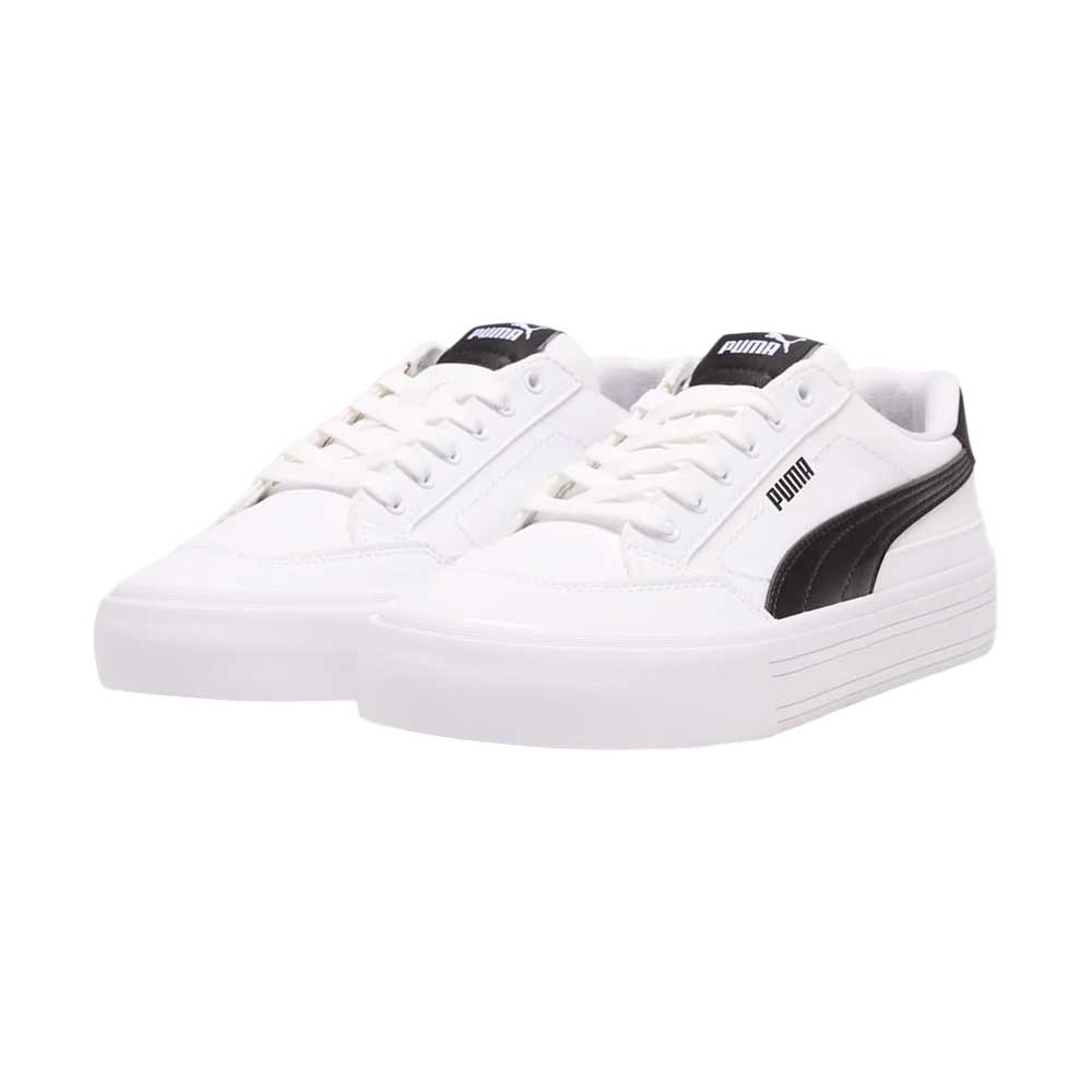 Tenis Puma para Hombre Court Classic Vulc Blanco-Negro