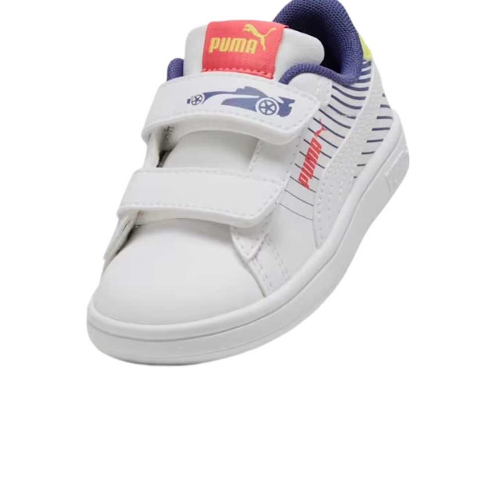 Tenis Puma para Niño Smash 3 Poised 2 Race V PS Blanco