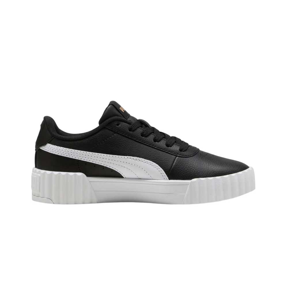 Tenis Puma para Niña Carina 3.0 Jr Negro-Blanco