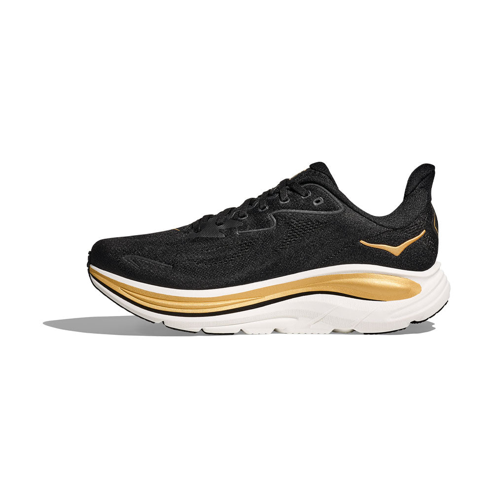 Tenis Hoka para Hombre Clifton 10 Negro-Dorado