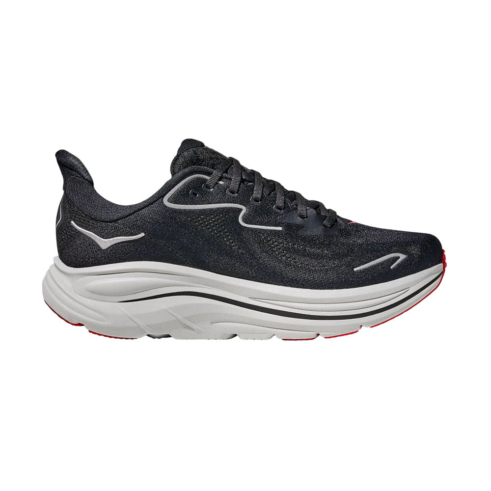 Tenis Hoka para Hombre Clifton 10 Negro-Plata