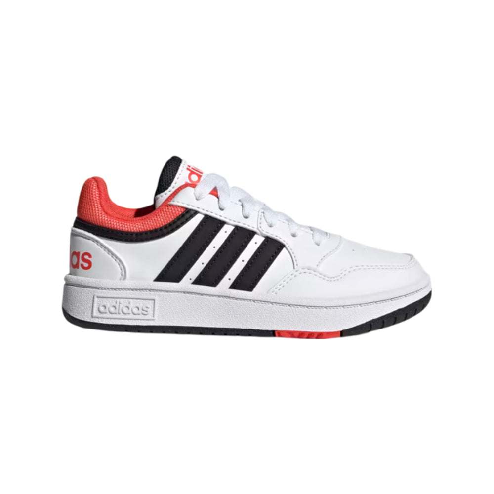 Tenis Adidas Niño Hoops 3.0 K GZ9673 Blanco Negro