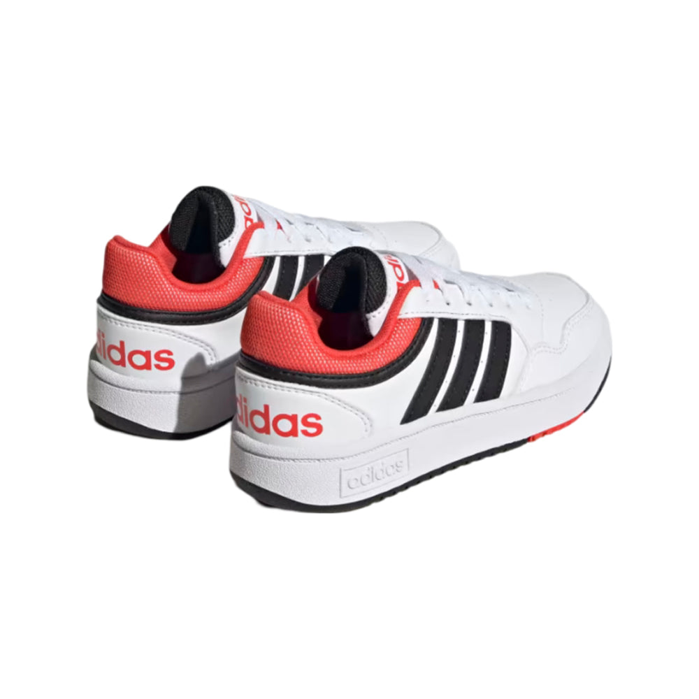 Tenis Adidas Niño Hoops 3.0 K GZ9673 Blanco Negro