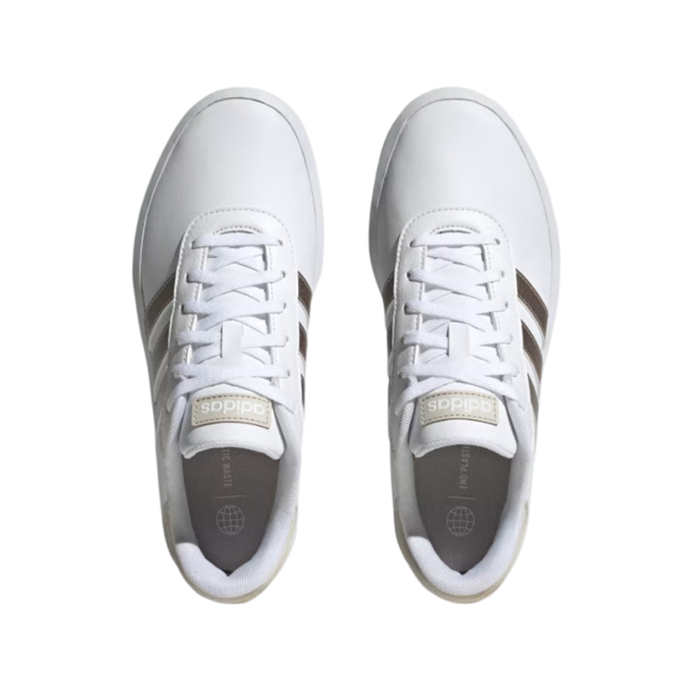 Tenis Adidas Mujer Court Platform ID3398 Blanco