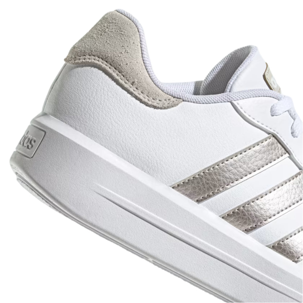 Tenis Adidas Mujer Court Platform ID3398 Blanco