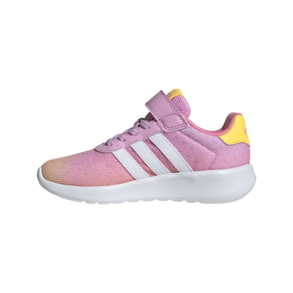 Tenis Adidas Niño Lite Racer 3.0 El K ID3398 Rosa Blanco