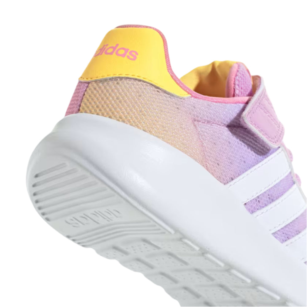 Tenis Adidas Niño Lite Racer 3.0 El K ID3398 Rosa Blanco