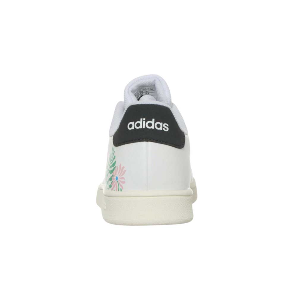 Tenis Adidas Niño Advantage K Id8408 Blanco Flores