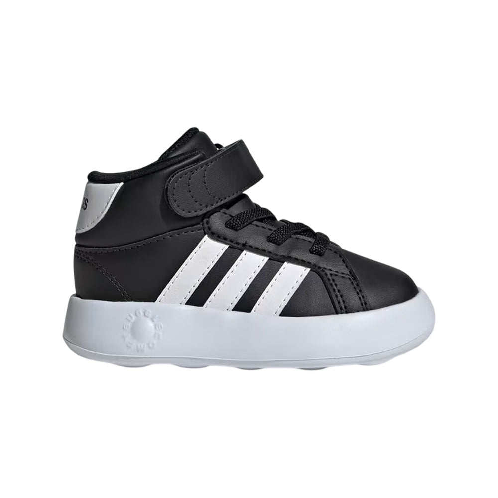 Tenis Adidas Niño Grand Court Mid I IE3867 Negro Blanco