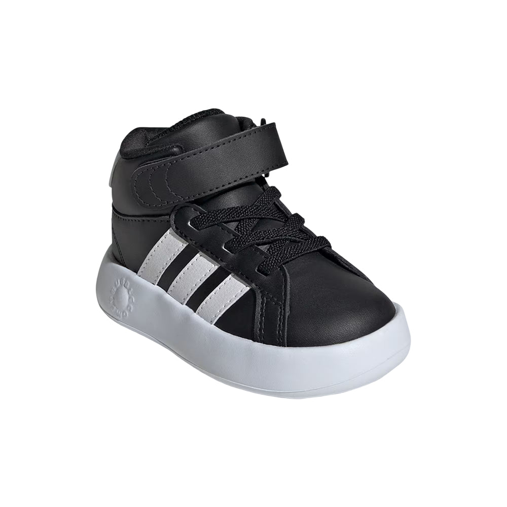 Tenis Adidas Niño Grand Court Mid I IE3867 Negro Blanco