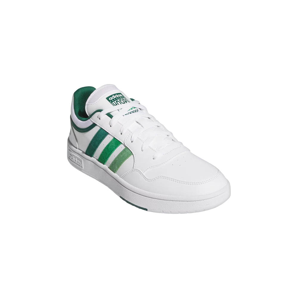 Tenis Adidas Hombre Hoops 3.0 Low IH0156 Blanco Verde