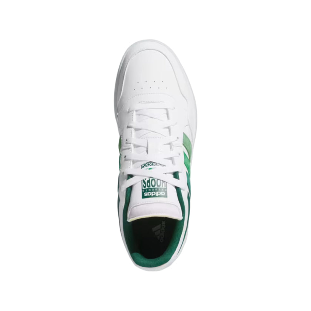 Tenis Adidas Hombre Hoops 3.0 Low IH0156 Blanco Verde