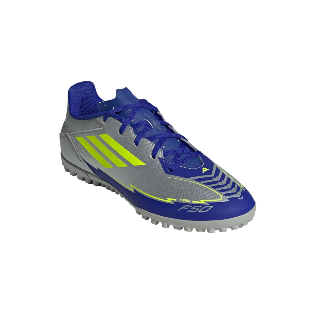 Tenis Adidas Hombre Unisex F50 Club Tf Messi IH0917 Metalico Azul