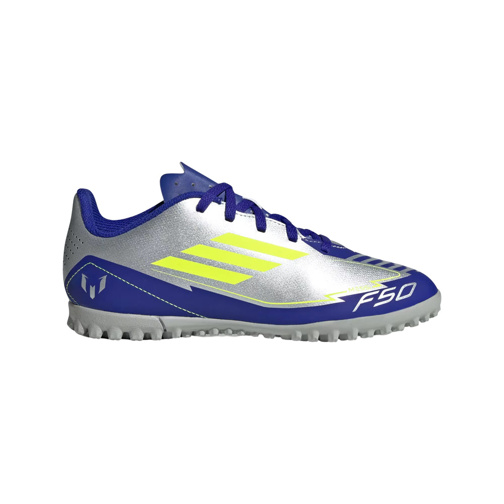 Tenis Adidas Niño Unisex F50 Club Tf J Messi IH0923 Metalico Azul