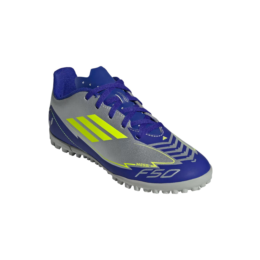 Tenis Adidas Niño Unisex F50 Club Tf J Messi IH0923 Metalico Azul