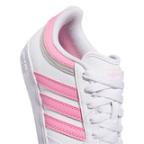 Tenis Adidas Niño Hoops 4.0 J JI0900 Blanco Rosa