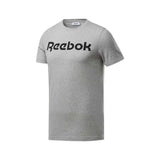 Playera Manga Corta Reebok para Hombre Linear Read T-Shirt Gris