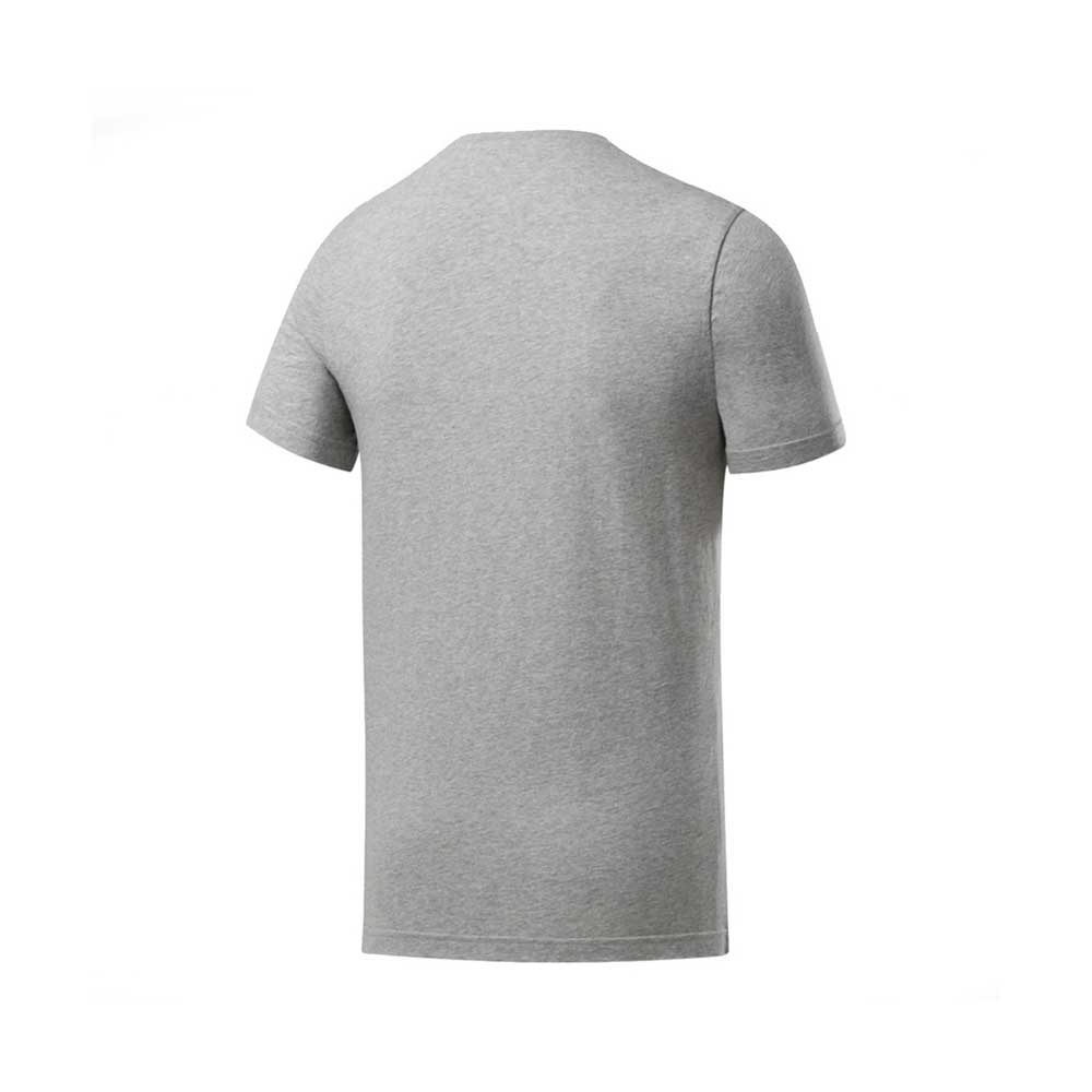 Playera Manga Corta Reebok para Hombre Linear Read T-Shirt Gris