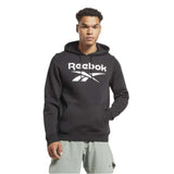 Sudadera Con Gorro Reebok para Hombre Identity Big Logo Fleece Hoodie Negro