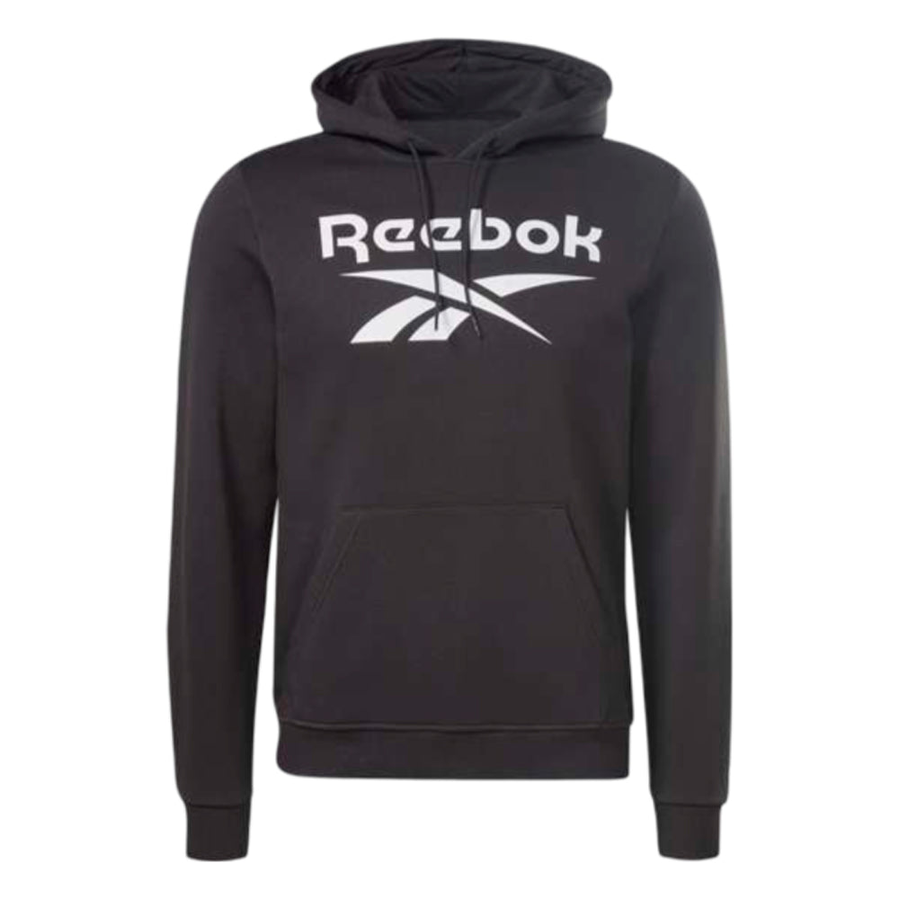 Sudadera Con Gorro Reebok para Hombre Identity Big Logo Fleece Hoodie Negro