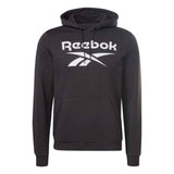 Sudadera Con Gorro Reebok para Hombre Identity Big Logo Fleece Hoodie Negro