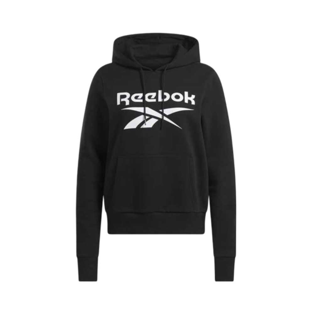 Sudadera Con Gorro Reebok para Mujer Identity Big Logo Fleece Hoodie Negro