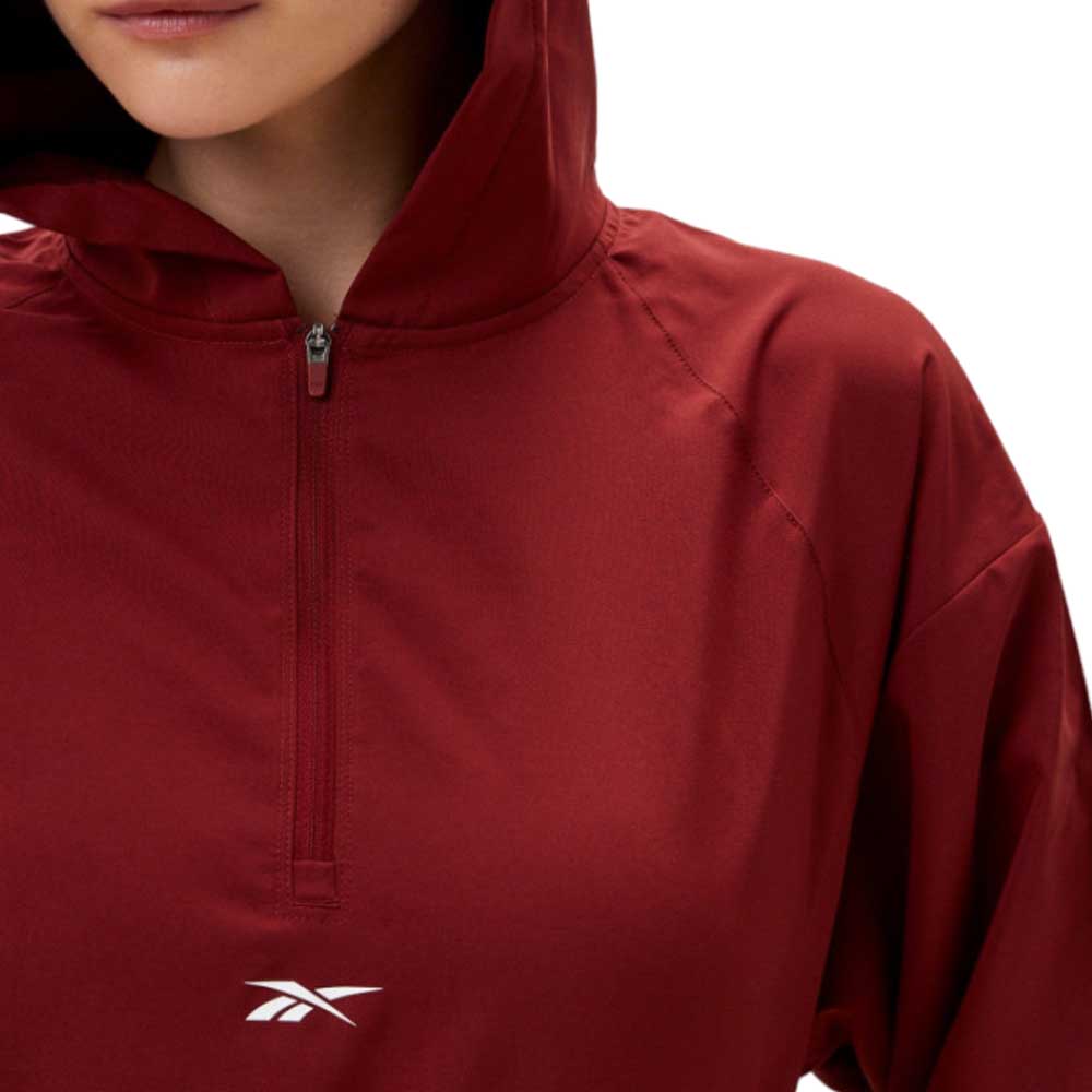 Sudadera Con Gorro Reebok para Mujer ID Train Woven Jacket Rojo