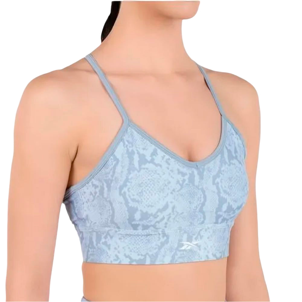 Bra Deportivo Reebok para Mujer Train AOP Bra Azul