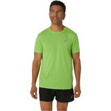 Playera de Manga Corta Asics para Hombre Silver SS Top Verde